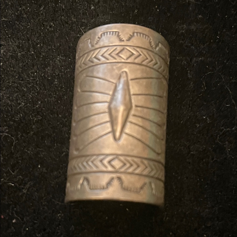 Vintage sterling silver Native American ponytail holder